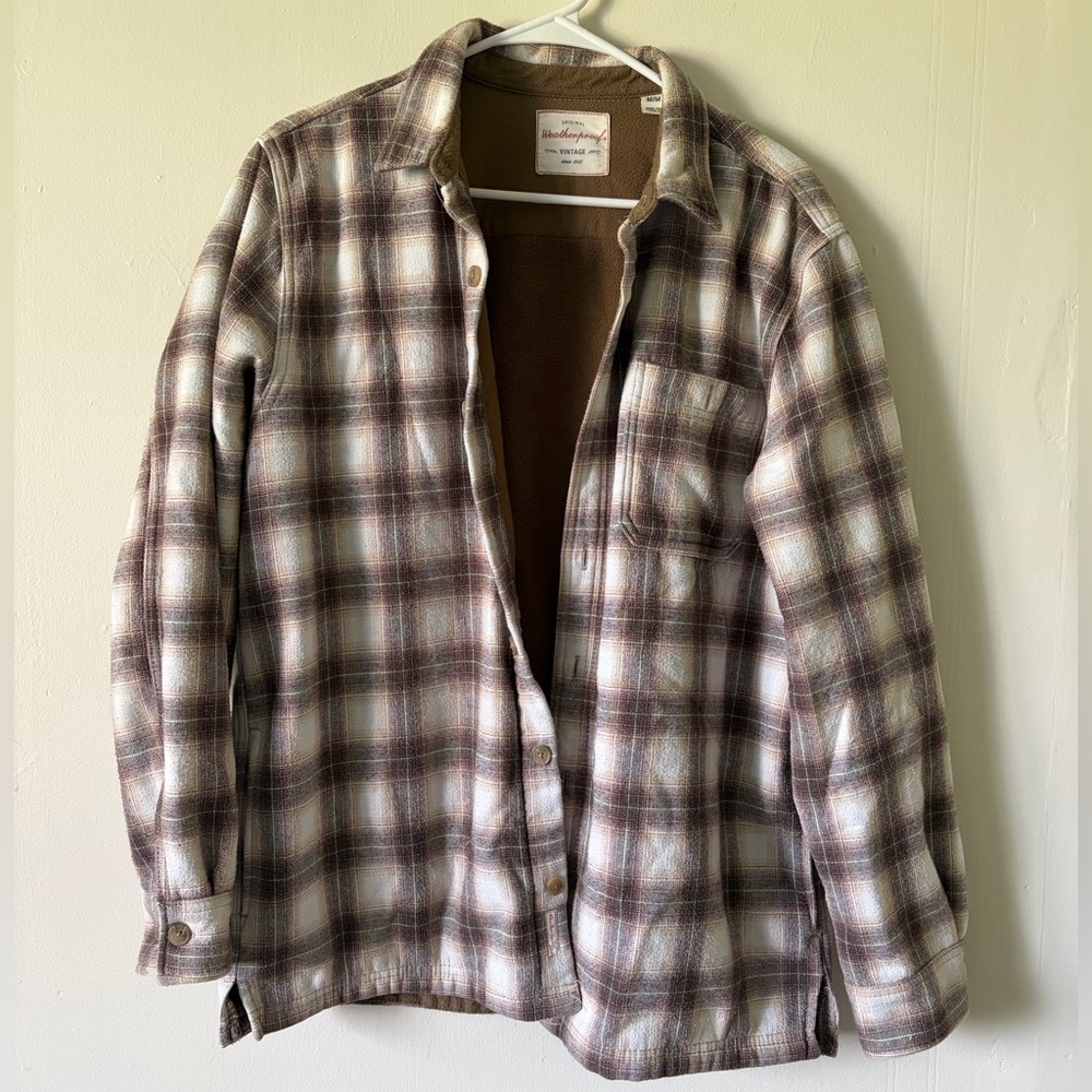 Weatherproof Vintage Brown and Cream Shirt